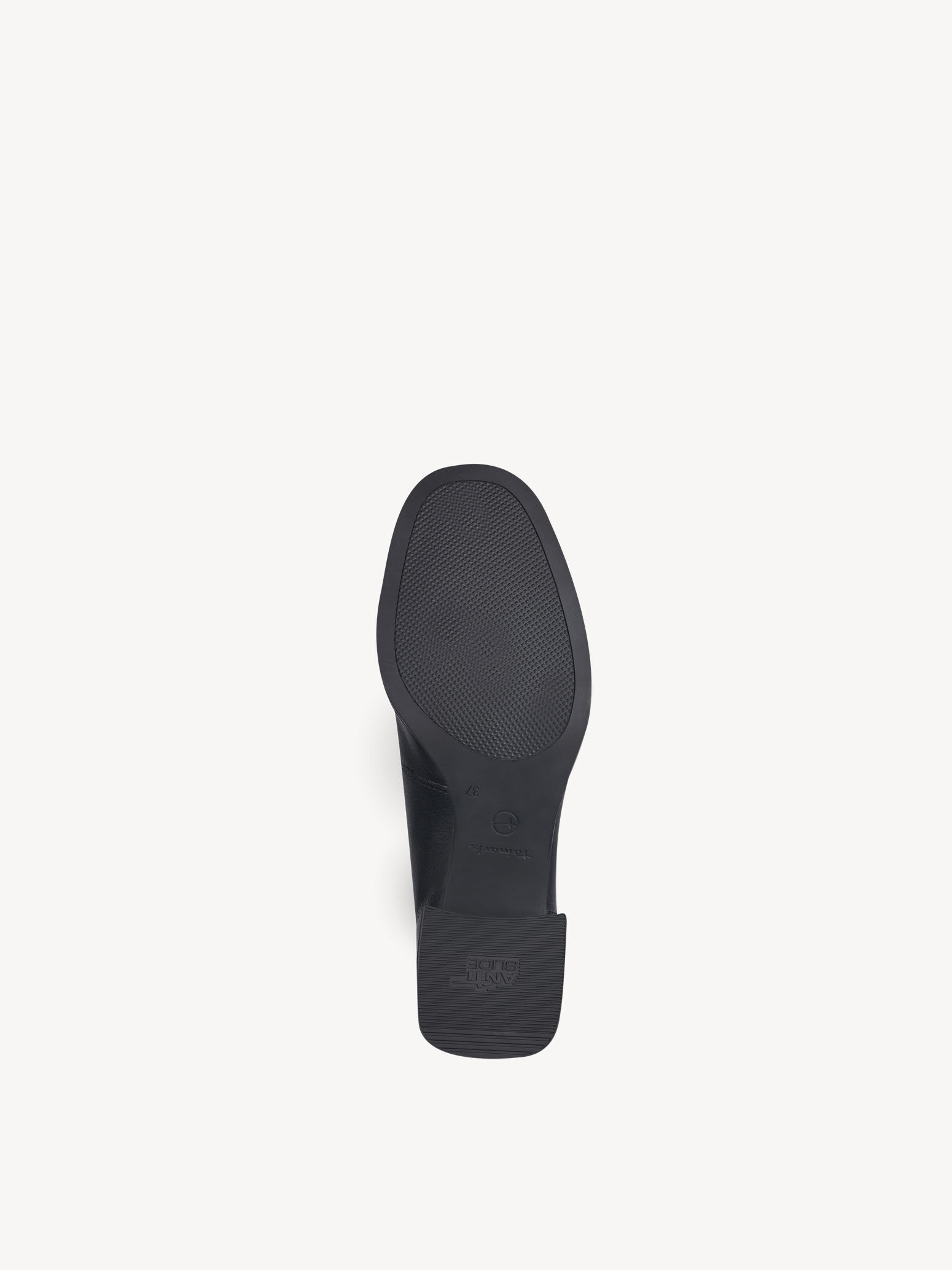 Slipper en cuir - noir