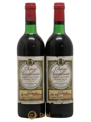 Château Rauzan-Gassies 2ème Grand Cru Classé  1975 - Lot de 2 Bouteilles