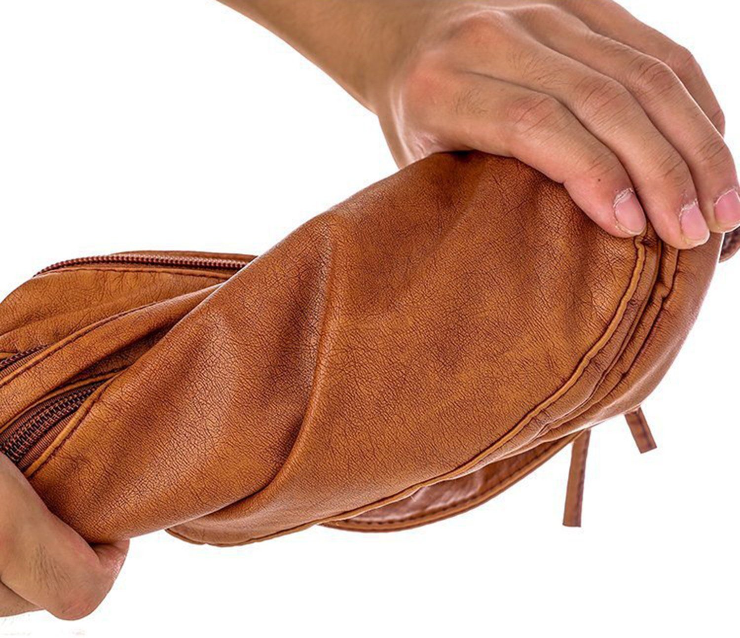 SCOBAG Umhängetasche Umhängetasche Damen Handytasche (1-tlg., mit Breiter Gurt), Leder Crossbody Bag