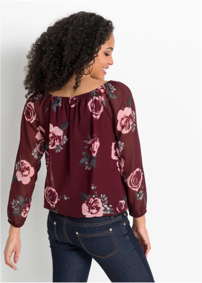 Bluse mit Tunnelzug