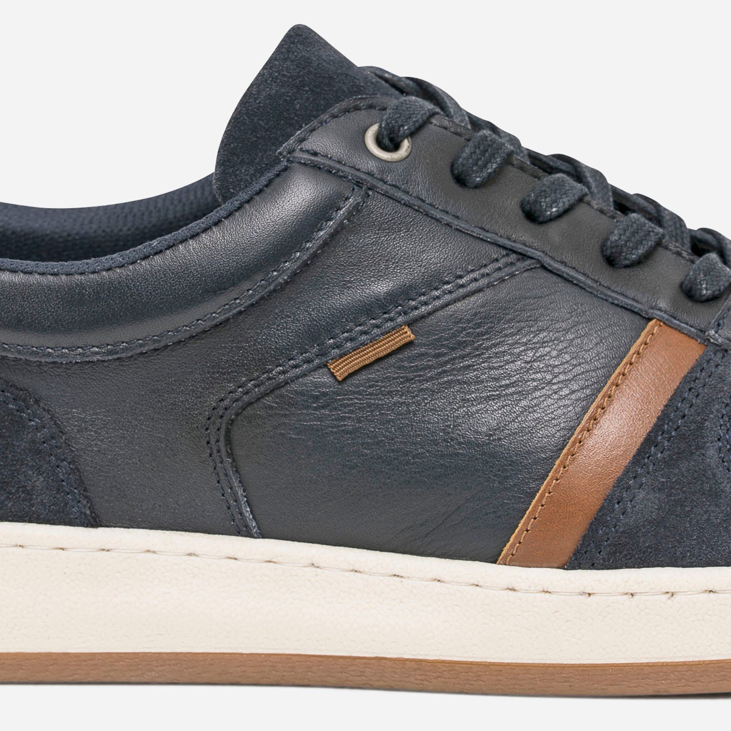 Derby marron en cuir