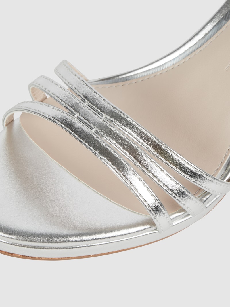 Sandalette in Metallic-Optik Modell 'Melissa' in silber