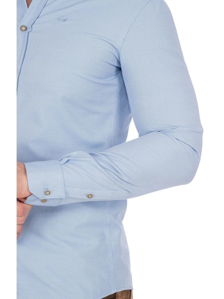 Spieth & Wensky Stehkragenhemd DIETER in hellblau günstig kaufen