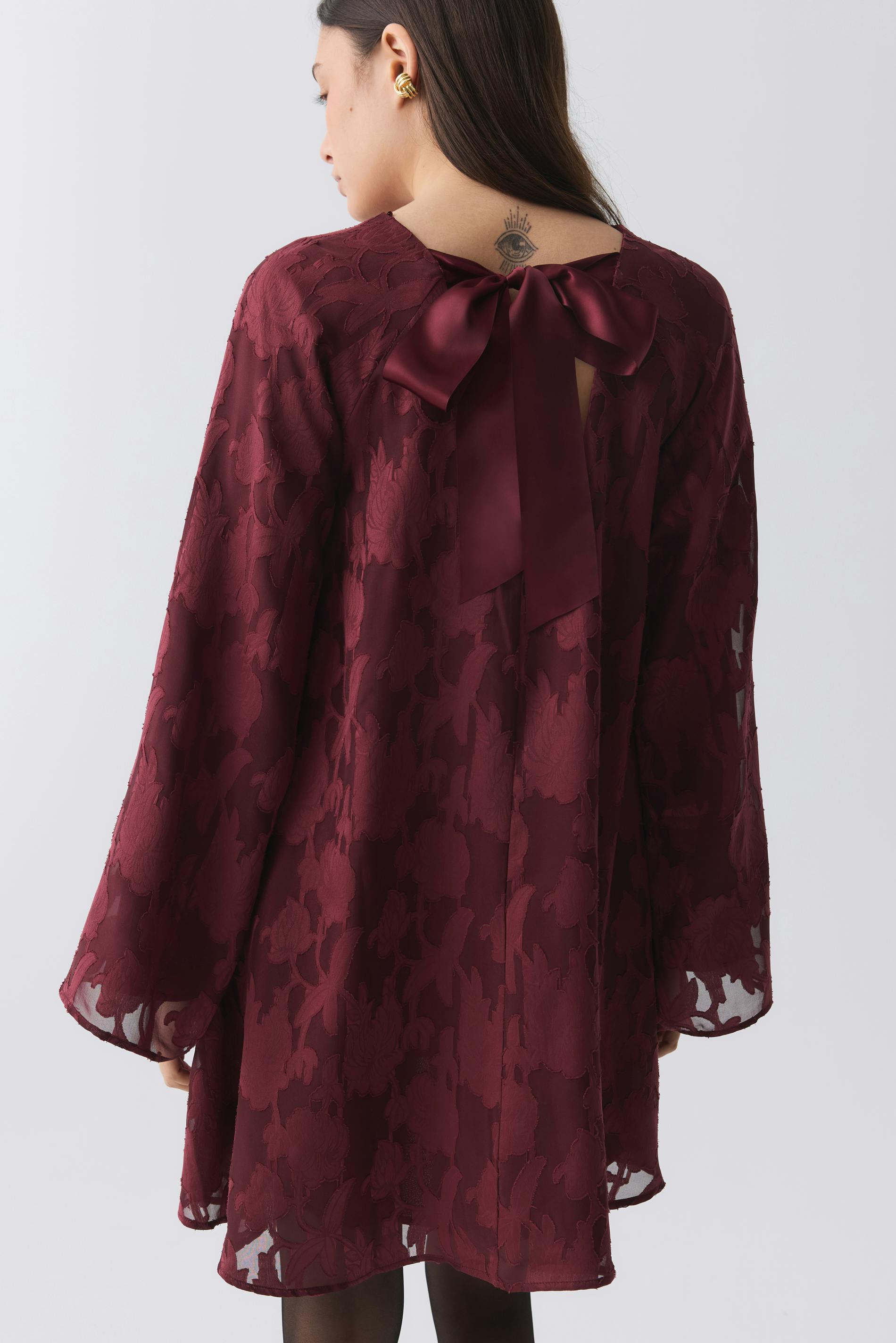 Wide flowy floral dress