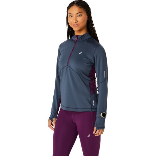 DAMEN T-SHIRT WINTER RUN 1/2 ZIP MID LAYER
