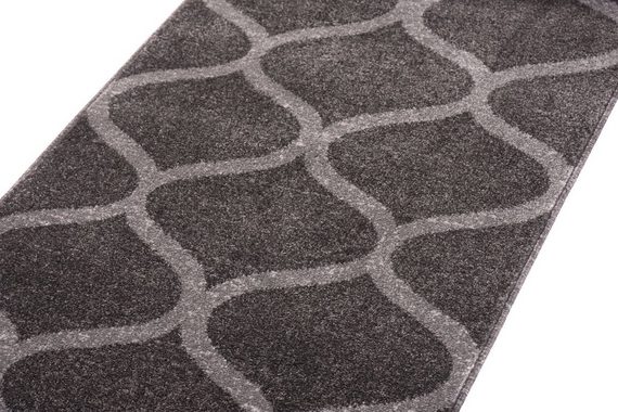 Läufer Läufer Flurläufer Modern für Vorzimmer, Küche - Grau, Mazovia, 70 x 100 cm, Kurzflor, Meterware, Höhe 10 mm, Kurzflor - niedrige Florhöhe
