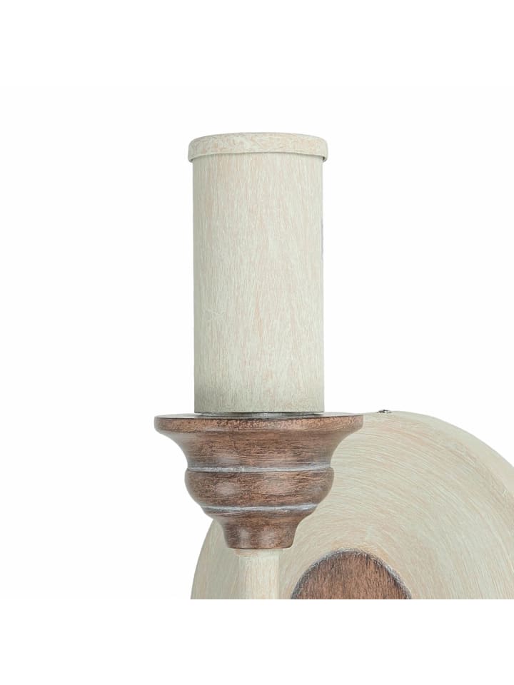 Licht-Erlebnisse Wandlampe in Shabby Weiß Holz günstig kaufen onesize