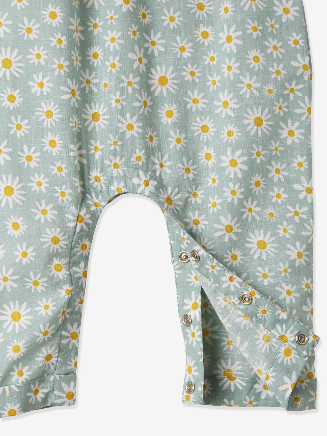 Vertbaudet Mädchen Baby-Set: Overall & Haarband - rosa bedruckt