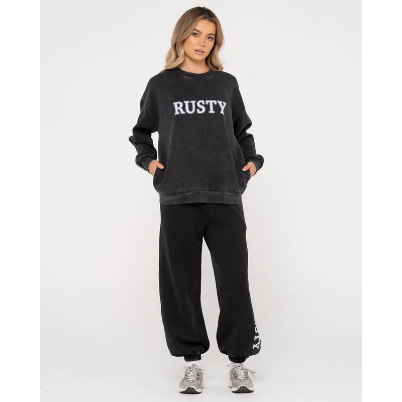 RUSTY RUSTY OVERSIZE CREW FLEECE Sweatshirt Damen
