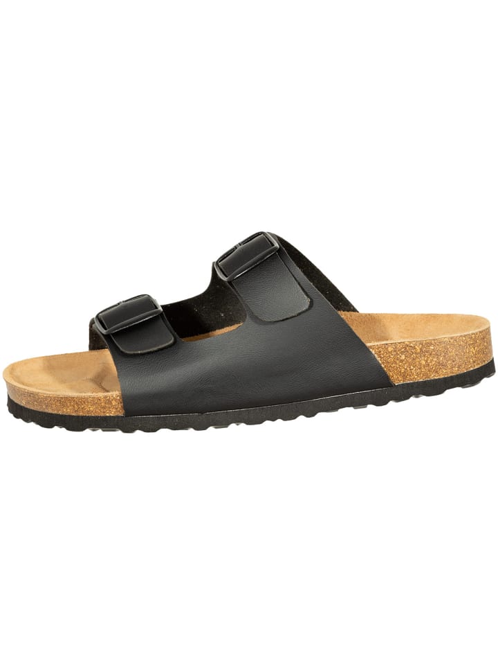 SALIHA Hausschuhe ® Bioline-Pantolette in schwarz günstig kaufen