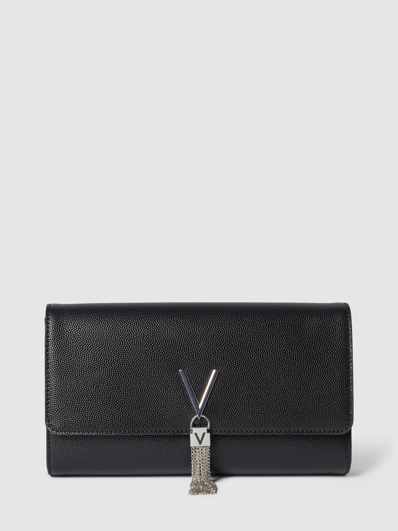 Clutch mit Strukturmuster in metallic Modell 'DIVINA' in schwarz