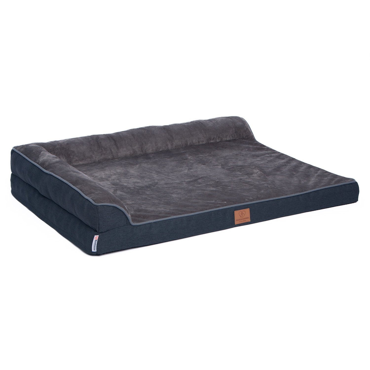 Warenhammer Tierbett Orthopädisches Premium Hundebett, flauschig weich, Abnehmbar,Waschbar, verschiedene Grössen