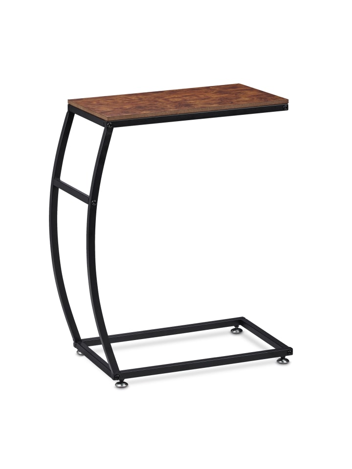 relaxdays Beistelltisch in Braun/Schwarz - (B)47,5 x (H)58,5 x (T)25 cm günstig kaufen onesize