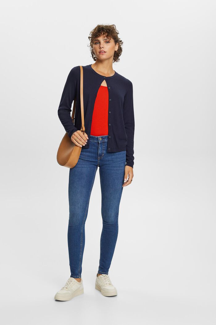 Skinny Jeans mit mittlerer Bundhöhe