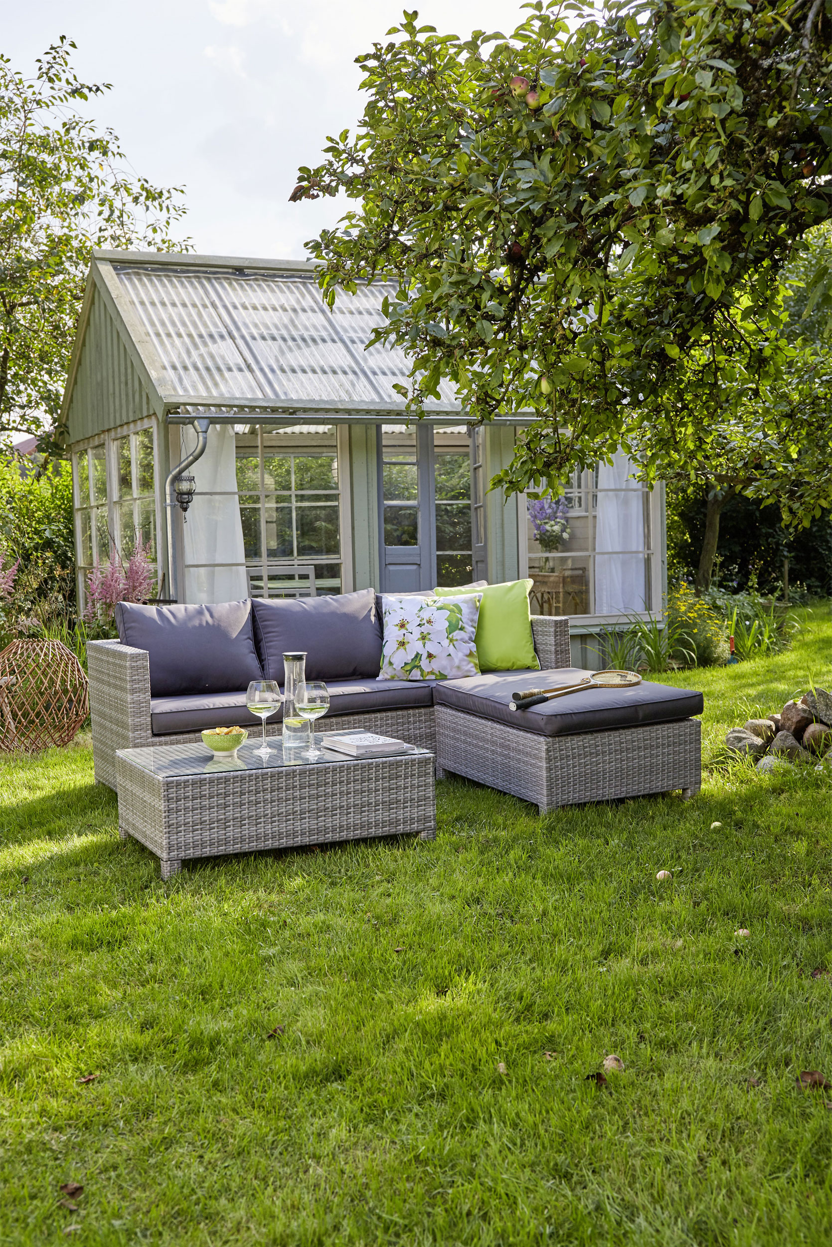 OUTDOORLounge-Set Polyrattan
