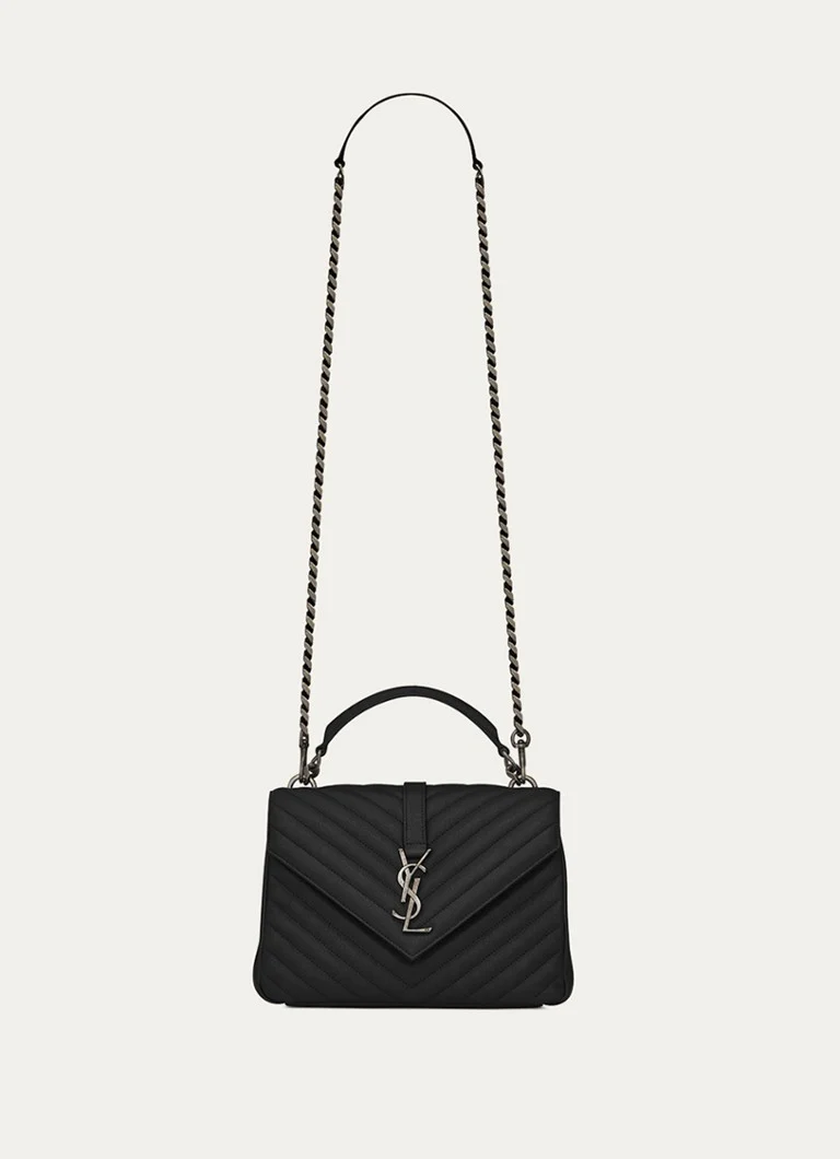 Saint Laurent College Medium calfskin crossbody bag