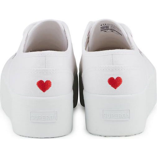 Superga Platform-Sneaker 2790 LITTLE HEART EMBROIDERY