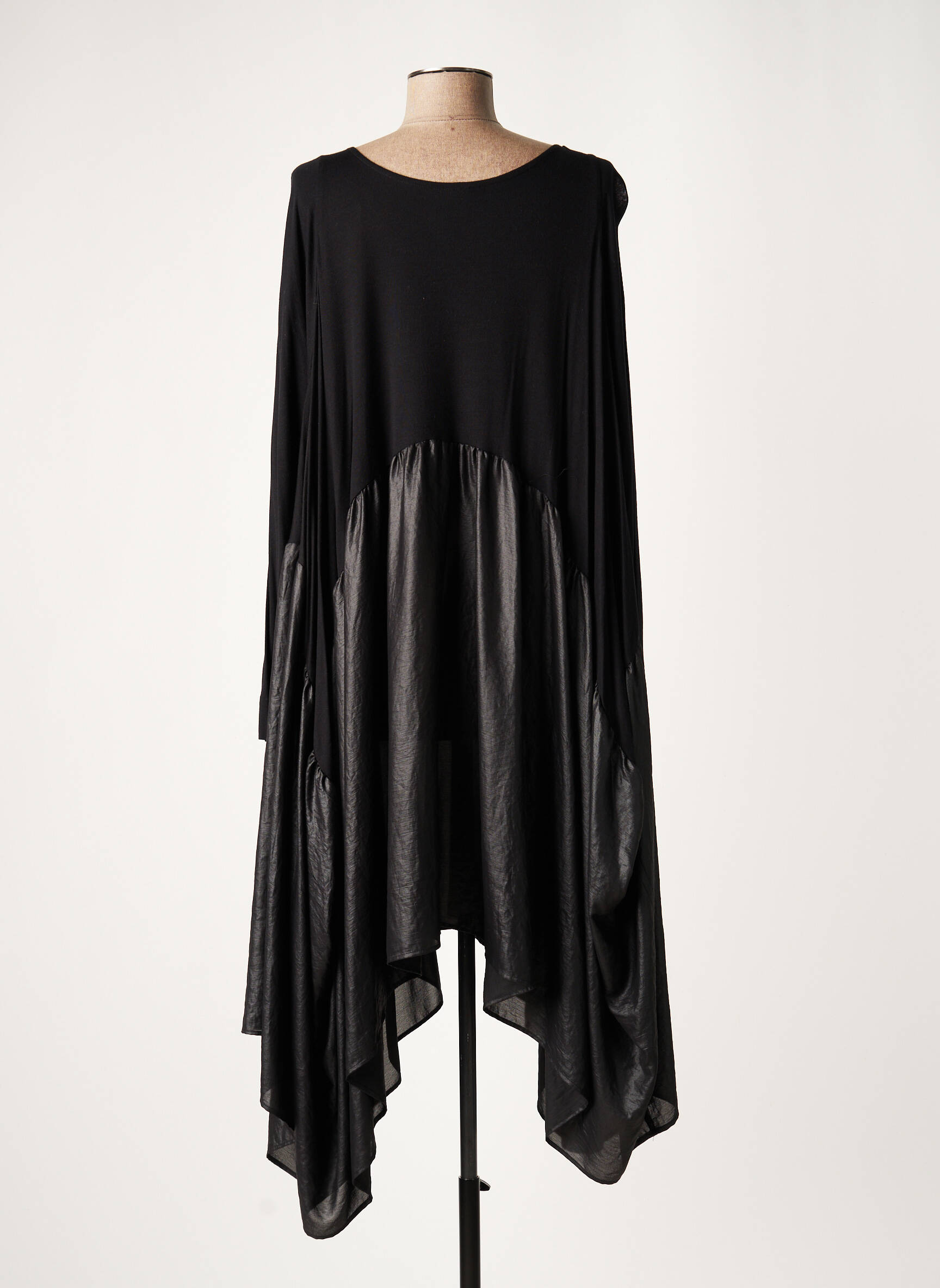 Lauren Vidal Tuniquemanchecourte Femme couleur noir