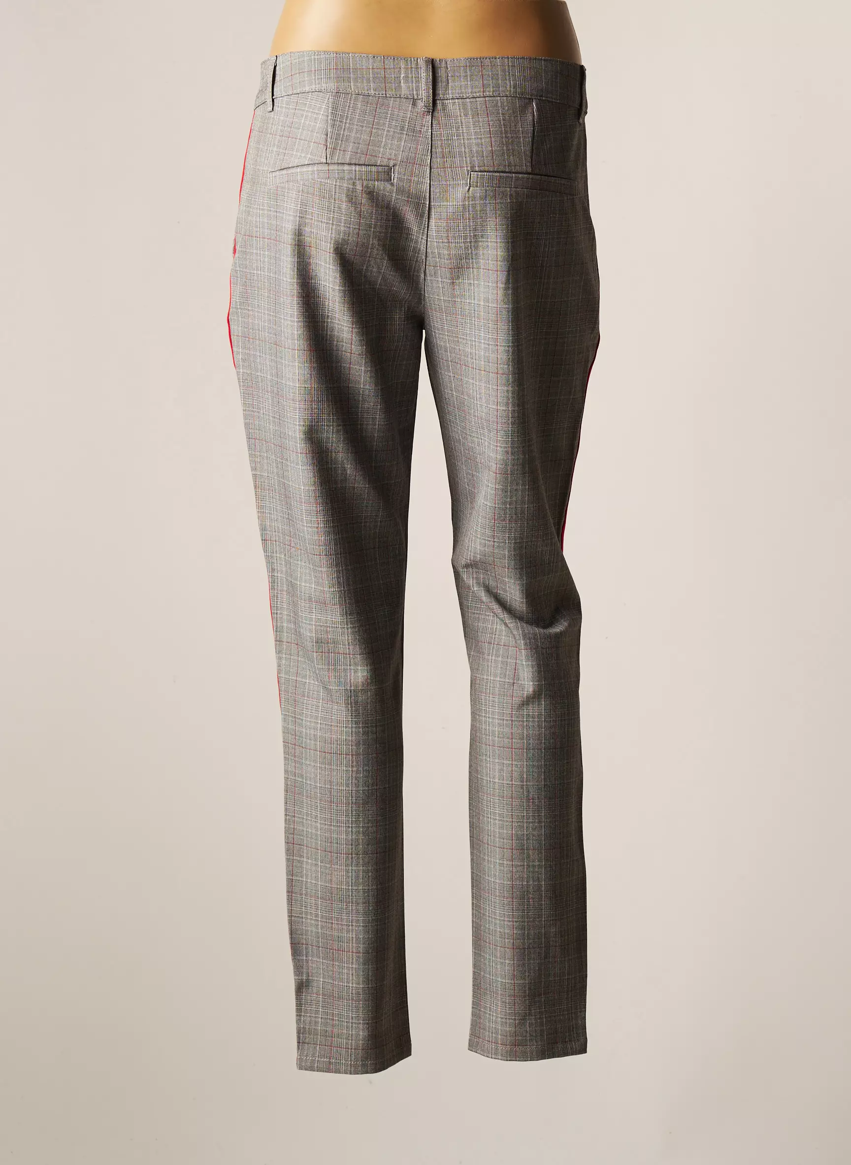 Geisha Pantalons Chino Femme couleur gris