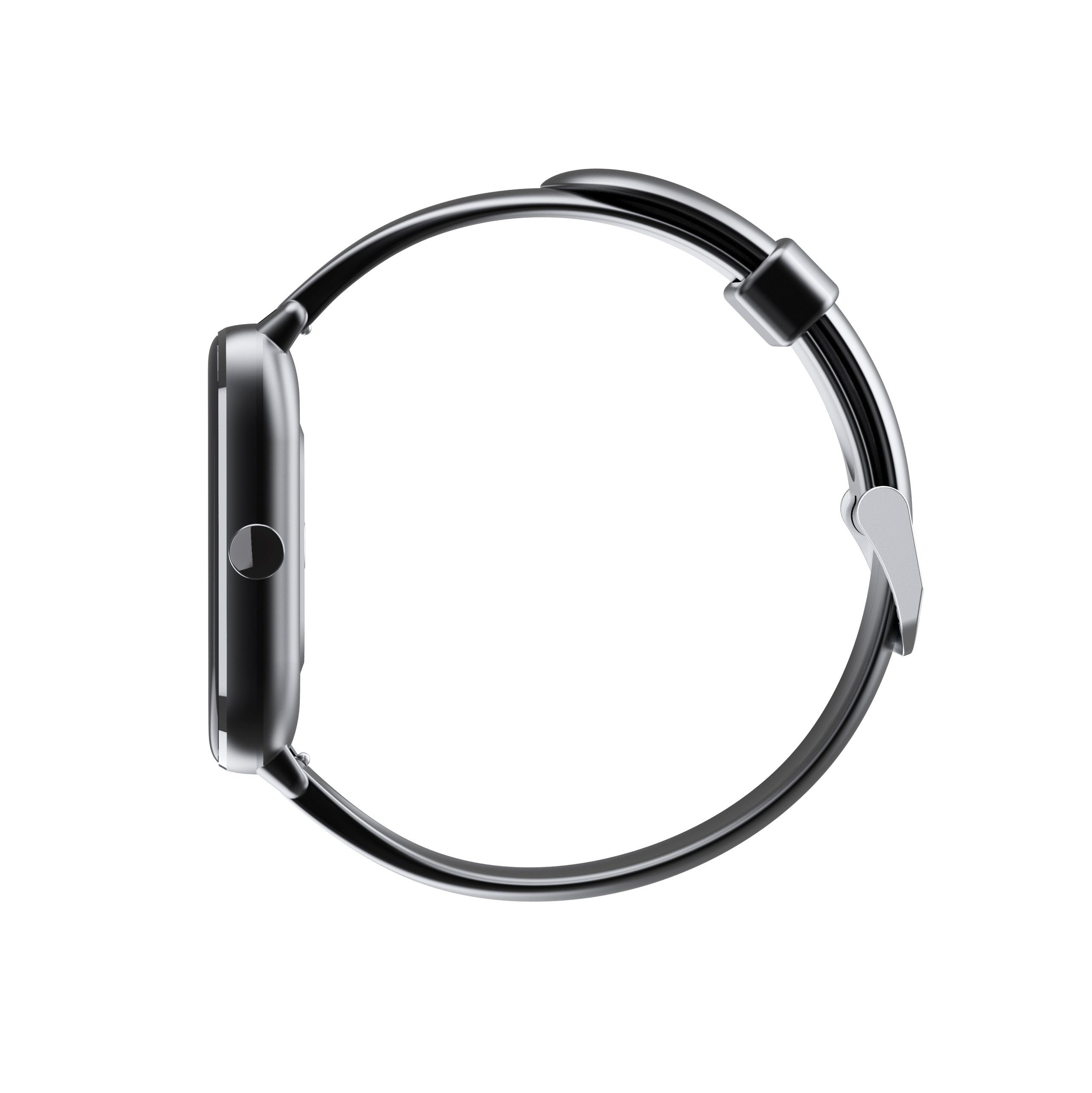 Levowatch L11 Smartwatch (4,3 cm/1,7 Zoll), Wechselband, Thermometer, Alu-Umrandung, 24 Sportmodi (2x Armbänder), Herren