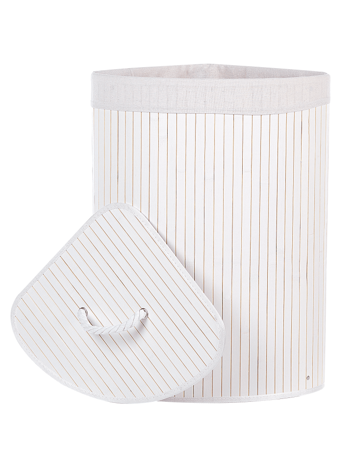 Beliani Wäschekörbe MATARA in Weiß - (W) 60 x (H) 60 x (L) 35 cm günstig kaufen onesize