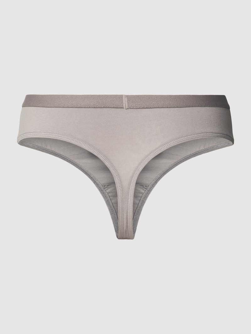 String mit elastischem Label-Bund Modell 'FUTURE SHIFT' in taupe