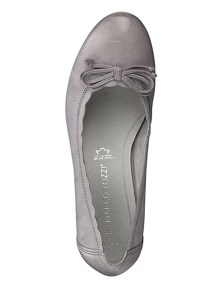 Marco Tozzi Leder-Pumps in Grau günstig kaufen 40