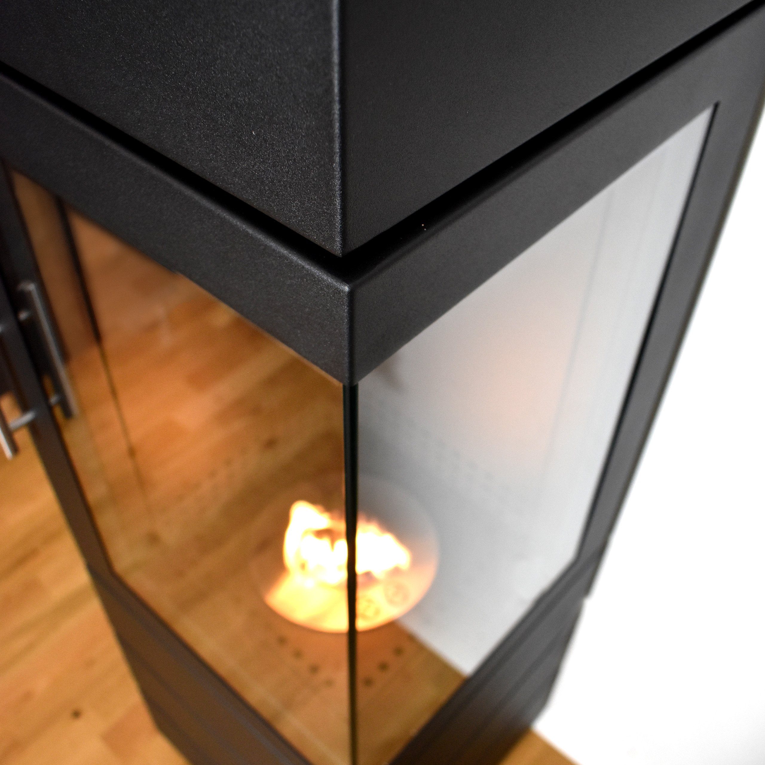 GLOW FIRE Echtfeuer-Dekokamin Ethanolkamin Glow Fire Mora Ofen, mit Heizfunktion durch Bio-Ethanol