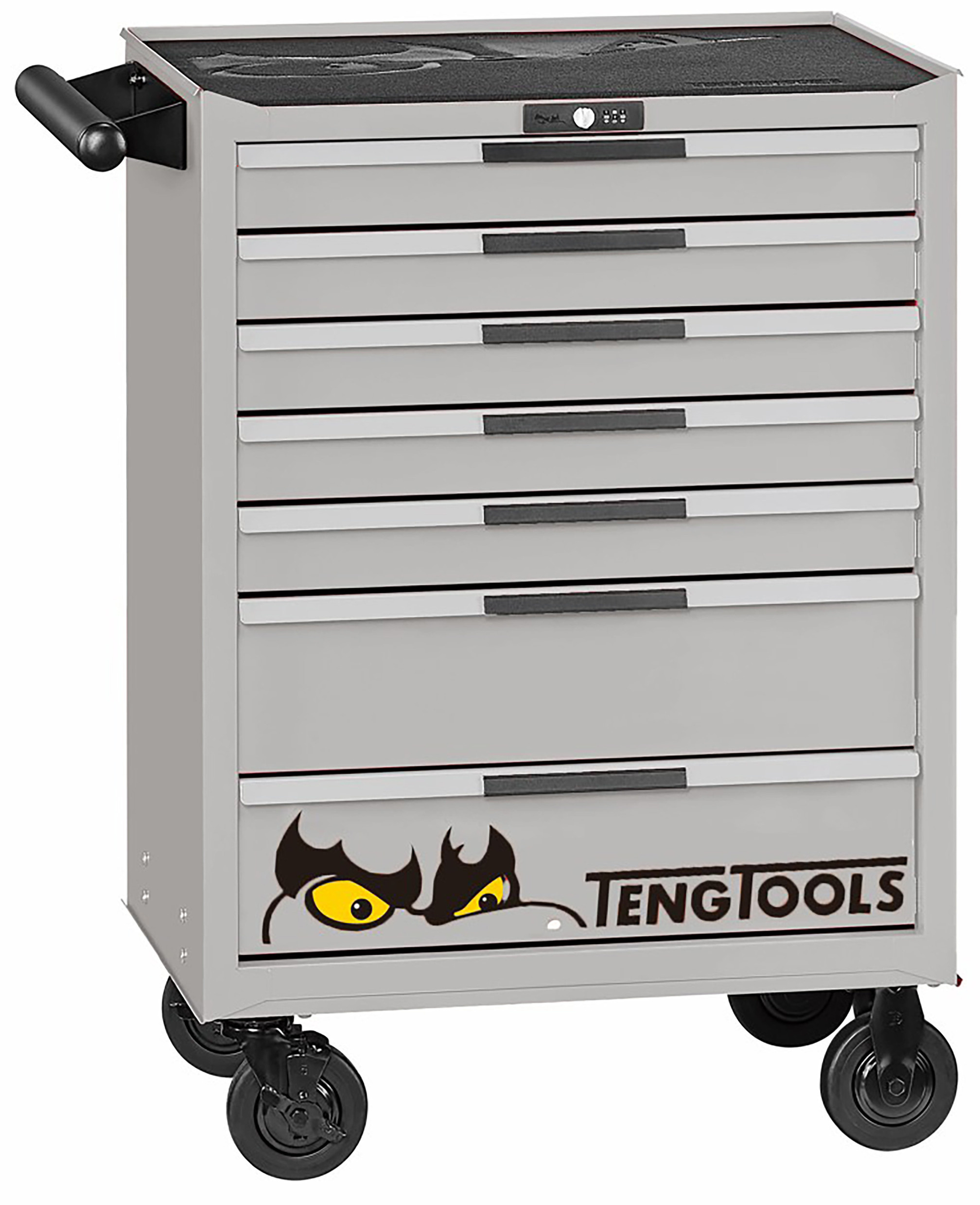 Teng Tools 122390165 TCMM259NS Kolica za alat srebrni mini master set 7 ladica