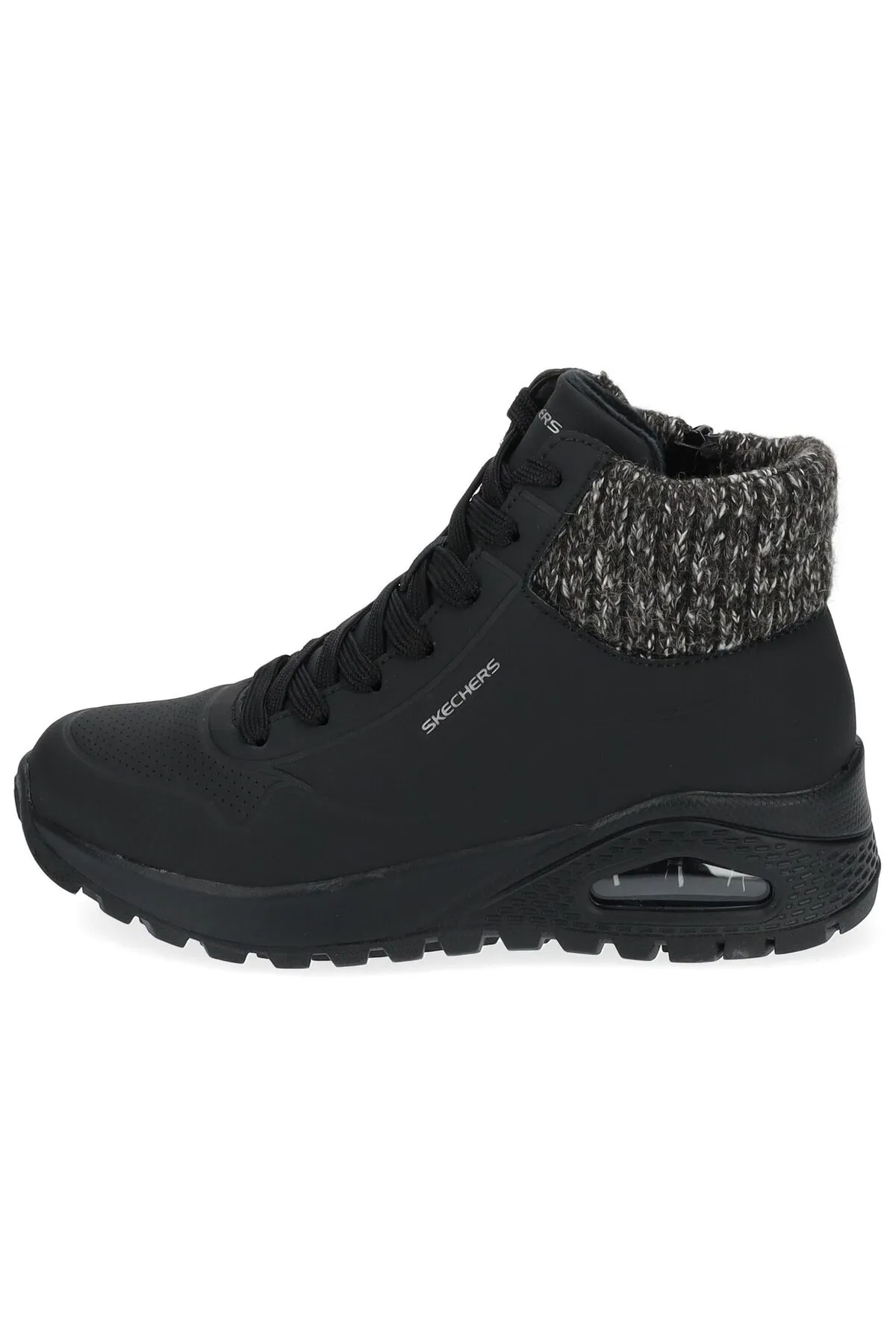 SKECHERS  Stiefelette - Schwarz - Flacher Absatz
