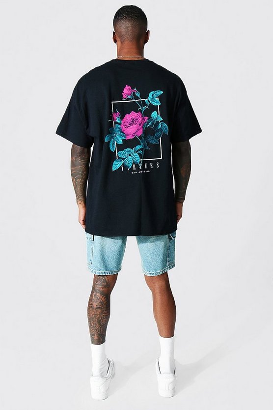 Oversize T-Shirt mit Virtues Print