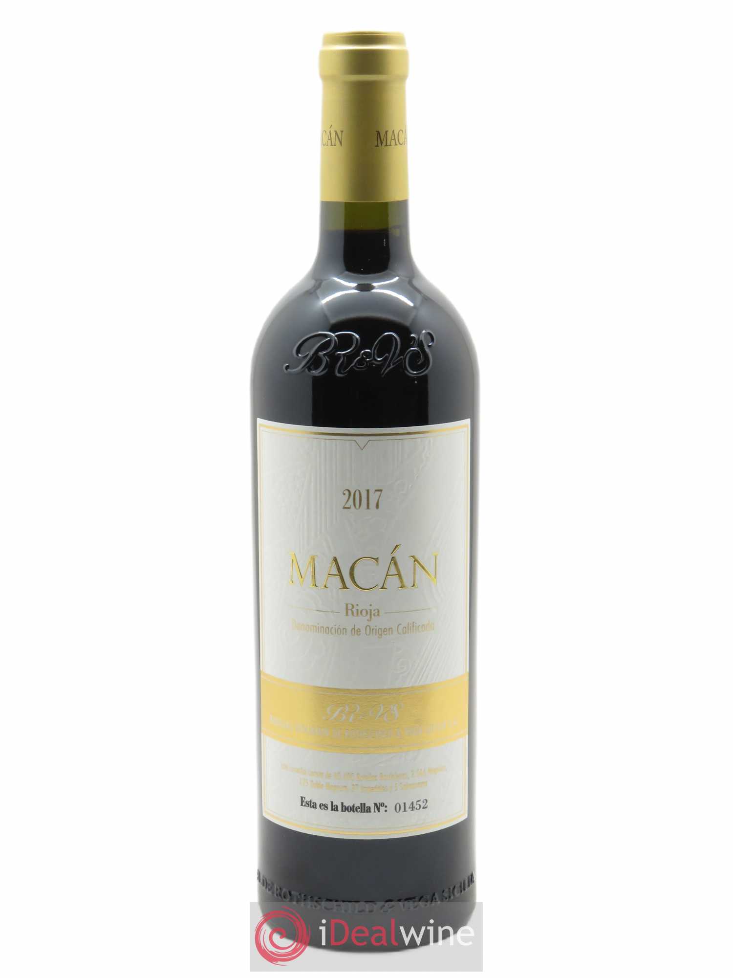 Rioja DOCa Macan Benjamin de Rothschild & Vega Sicilia S.A  2017 - Lot de 1 Bouteille