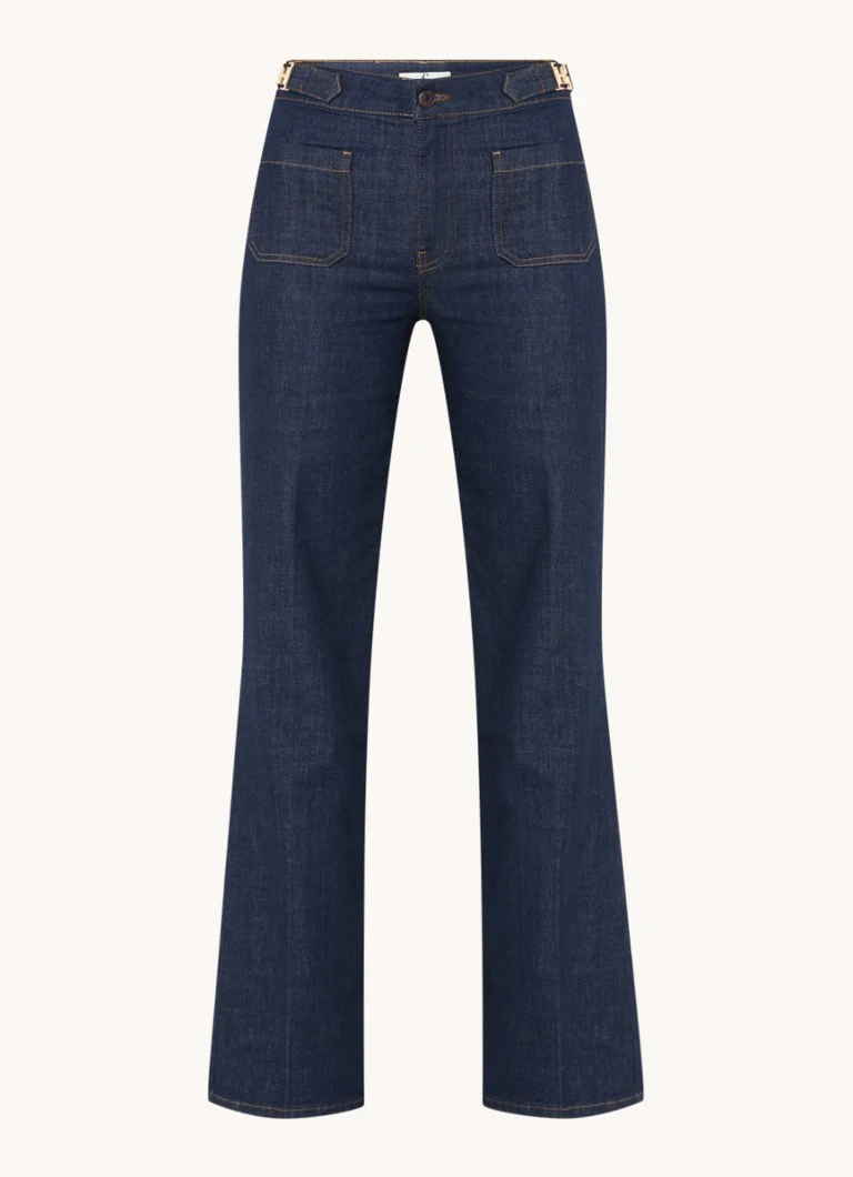 Fifth House  Bella high waist flared jeans met opgestikte zakken