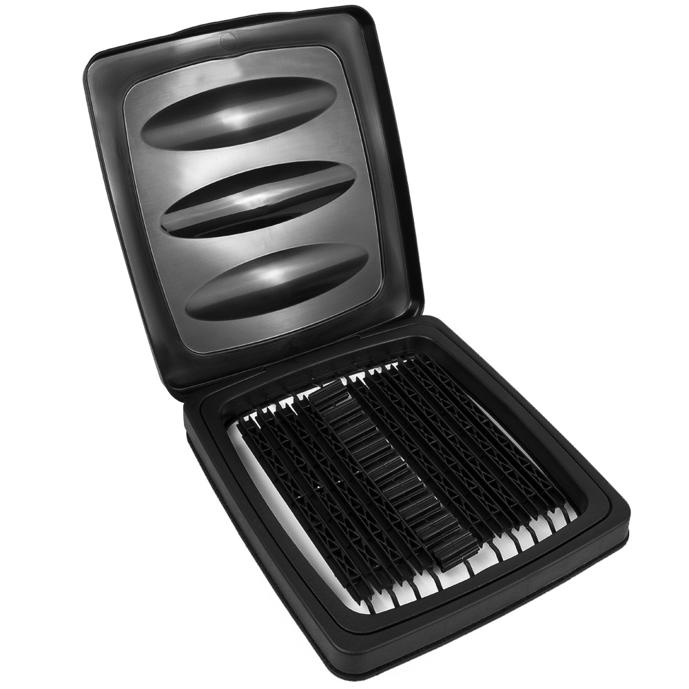 DEUBA Müllsackständer für Müllsäcke max 60L 70 x 35 x 30cm schwarz