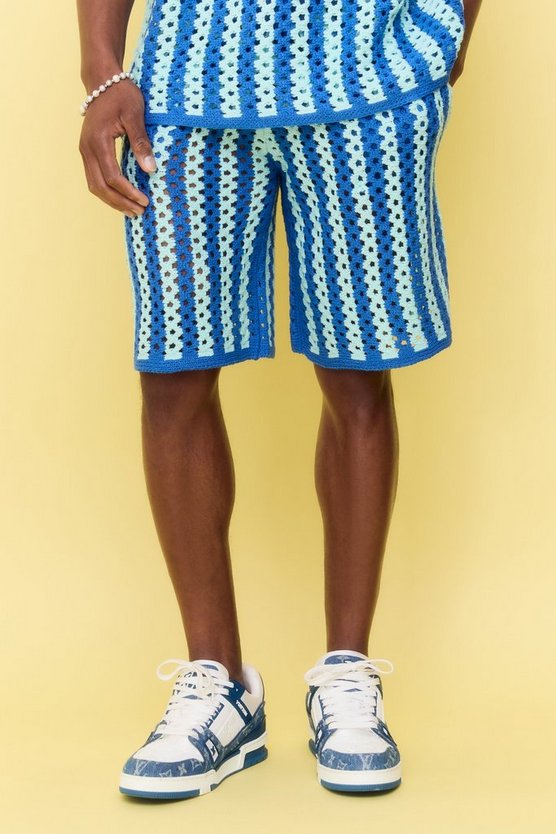 Lockere gestreifte Shorts