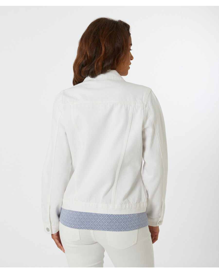 Weiße Twilljacke