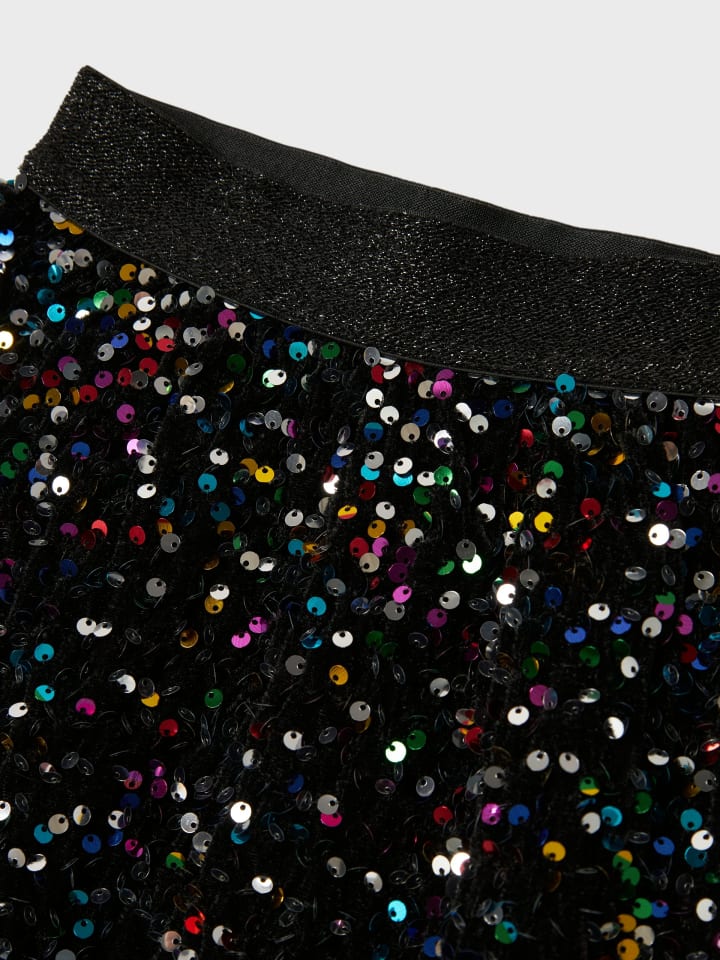 name it Pailletten-Rock NKFRUNICA SKIRT in black/Detail multi günstig kaufen