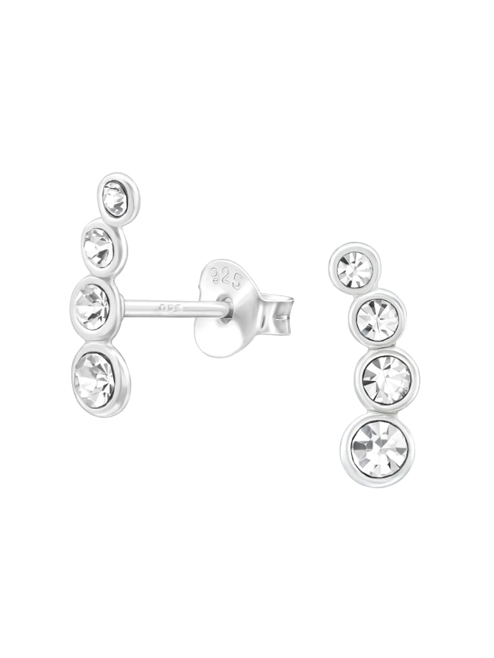 Alexander York Ohrringe, Ohrstecker KRISTALLREIHE in 925 Sterling Silber, 2-tlg. günstig kaufen onesize