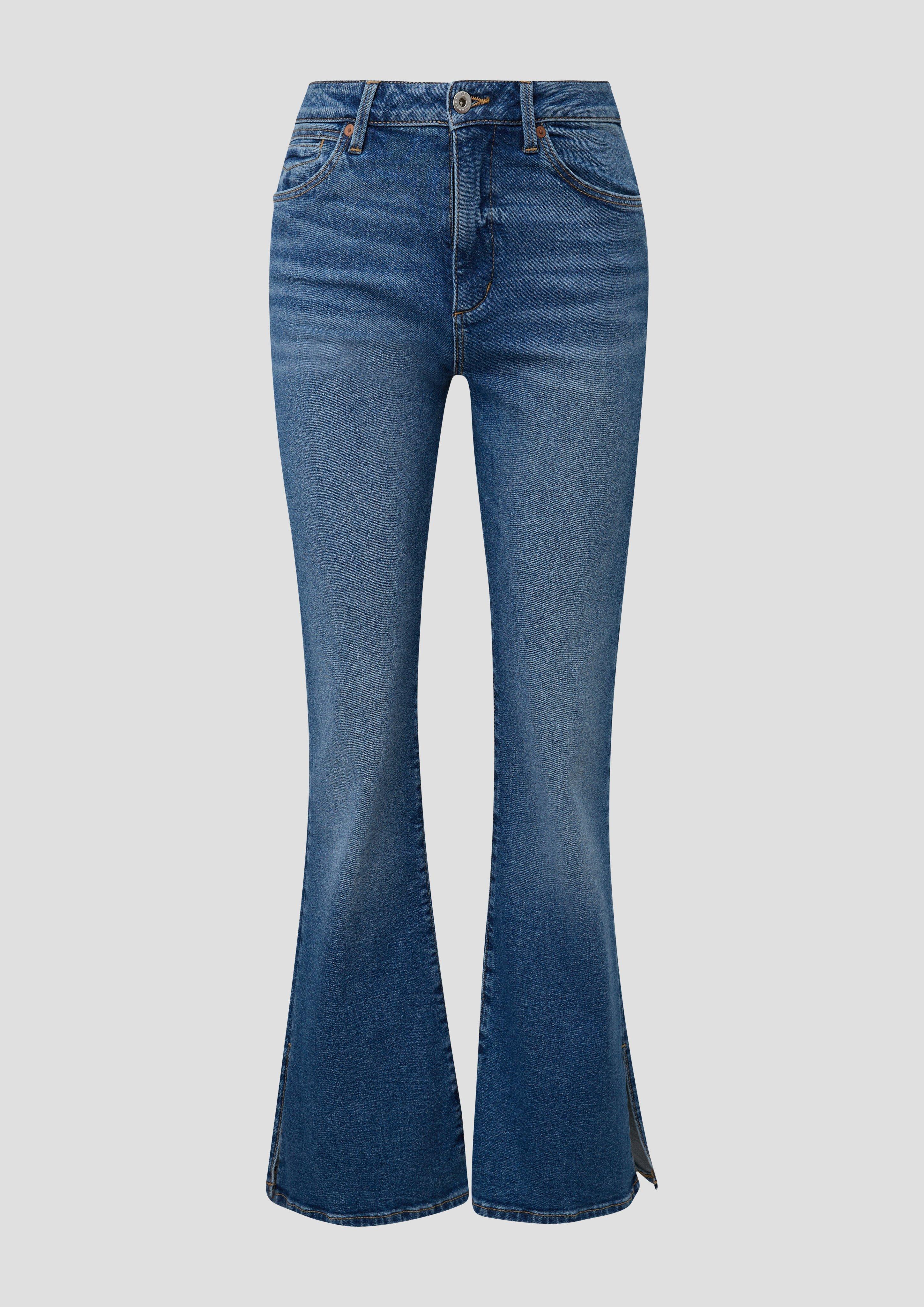 Jeans Reena / Slim Fit / High Rise / Flared Leg / geschlitzter Saum  2143596-56Z7