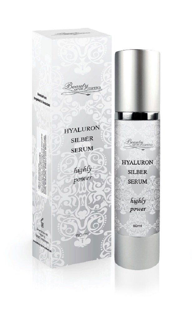 Beauty Nature Cosmetics Anti-Aging-Augencreme Beauty Nature Cosmetics Hyaluron Silber Serum, Hochkonzentrierte Hyaluronsäure