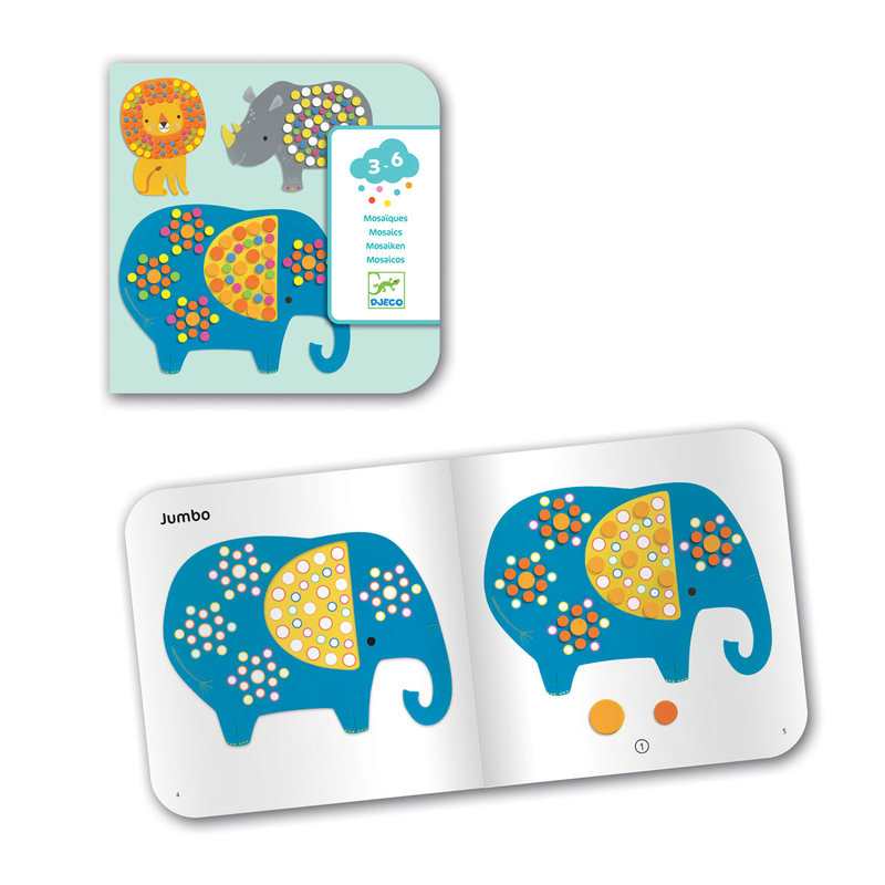 Coffret Mosaïques Jungle douce Djeco