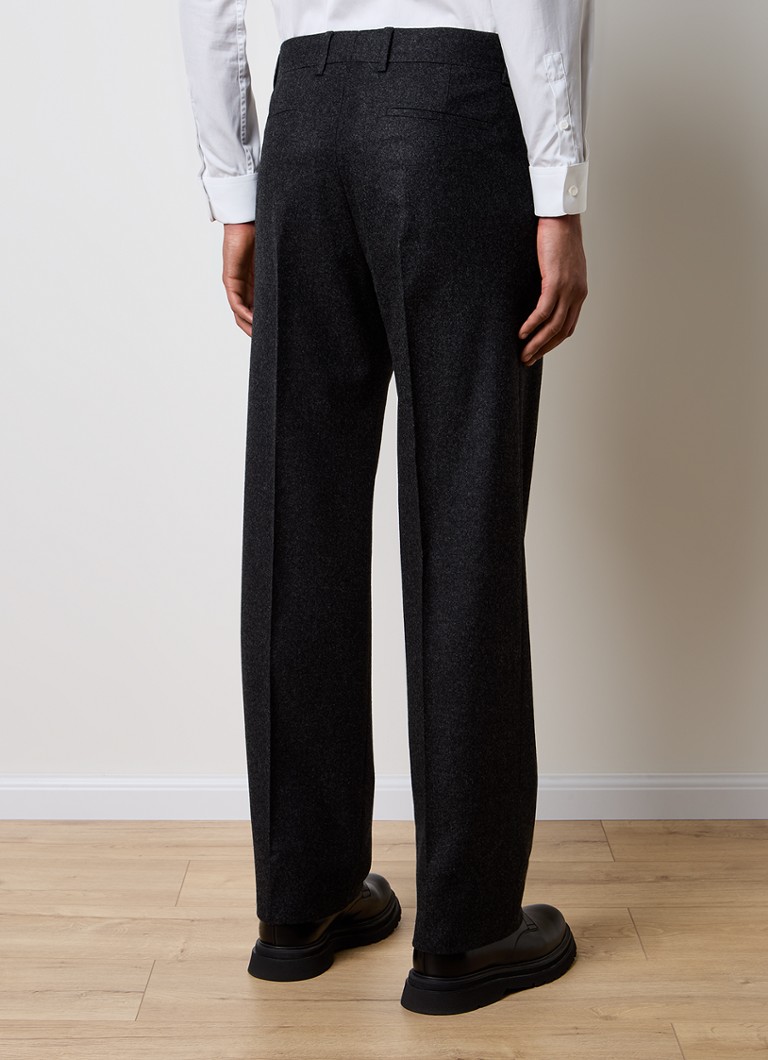 Pantaloni drepti Van Wol de la Givechy cu steekzakken