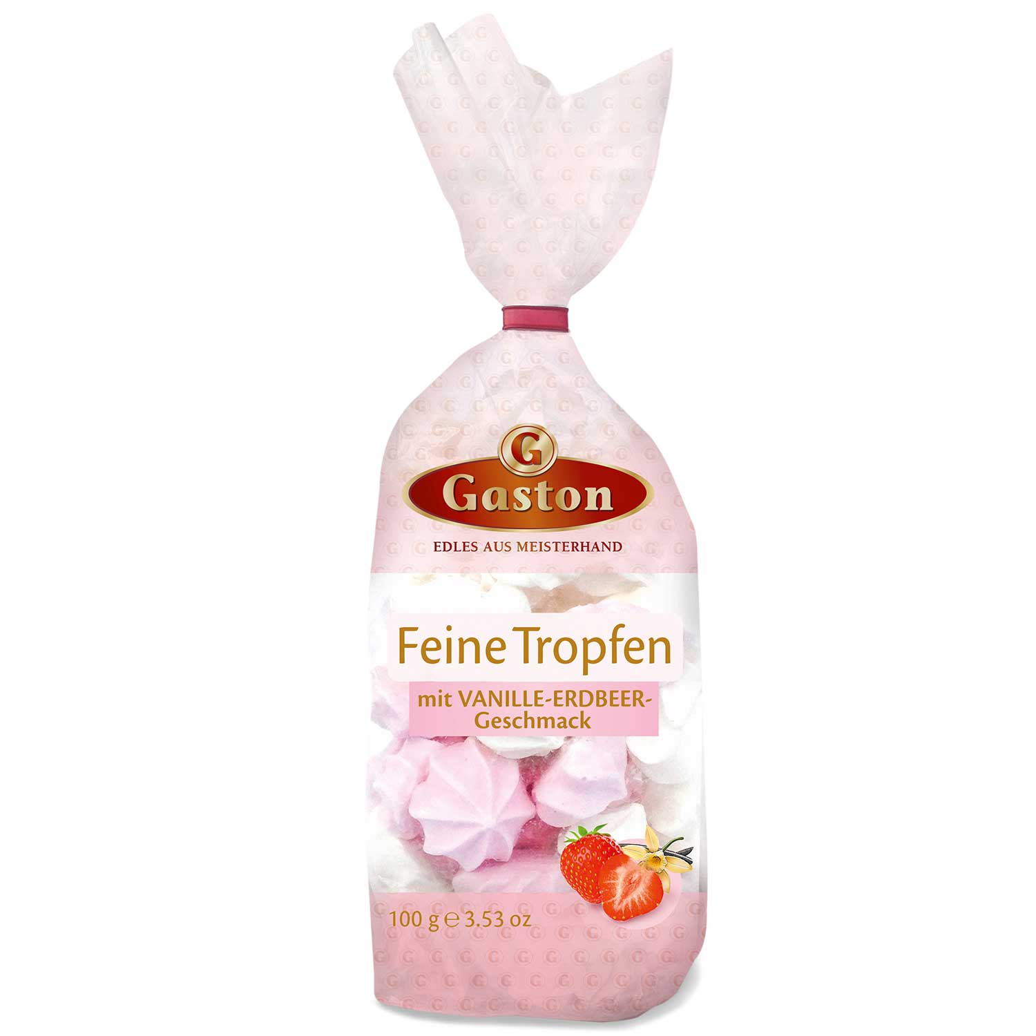 Gaston Feine Tropfen Vanille-Erdbeere 100g