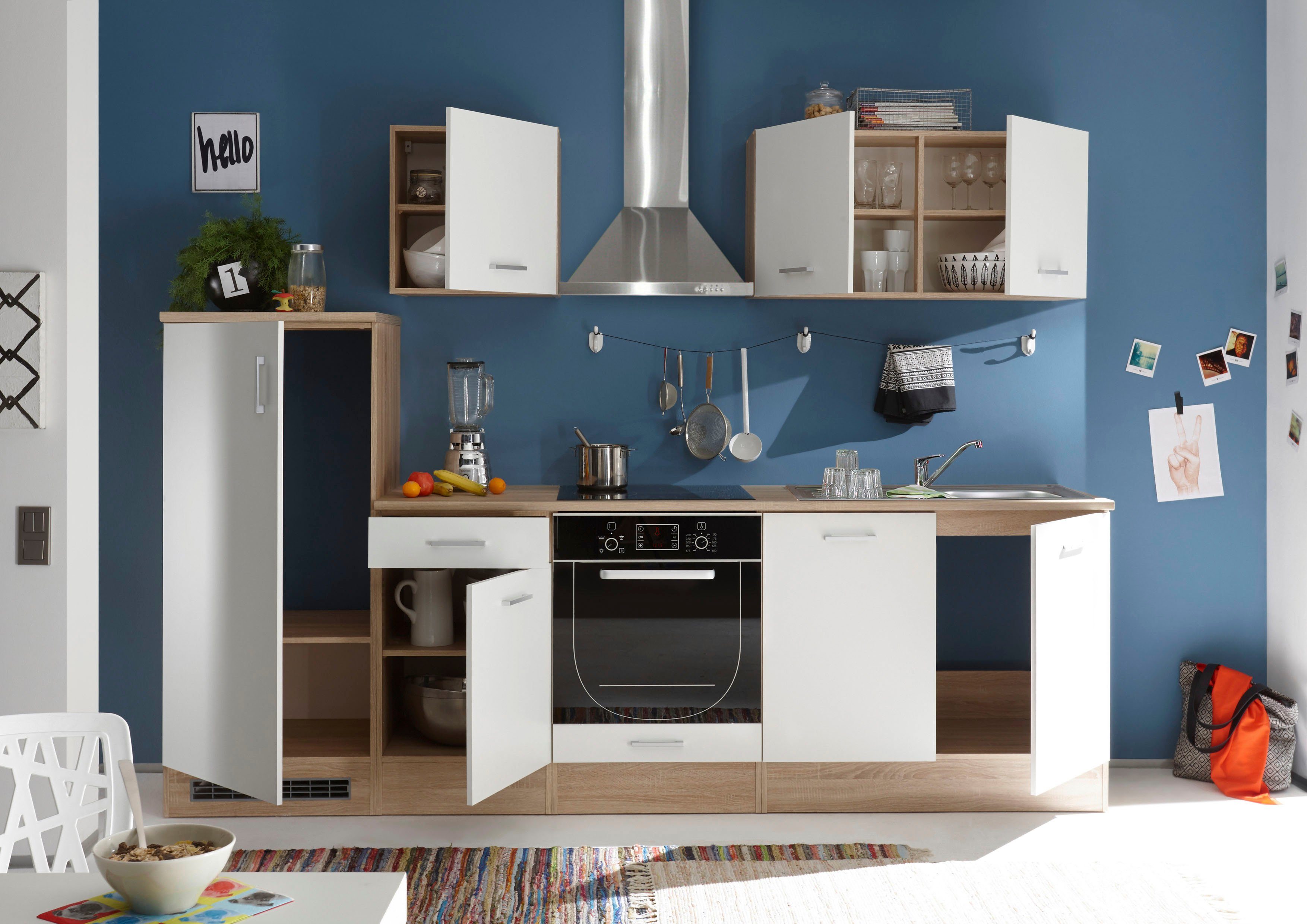 BASIC by Balculina Küchenzeile Andy, Breite 270 cm, wahlweise mit E-Geräten