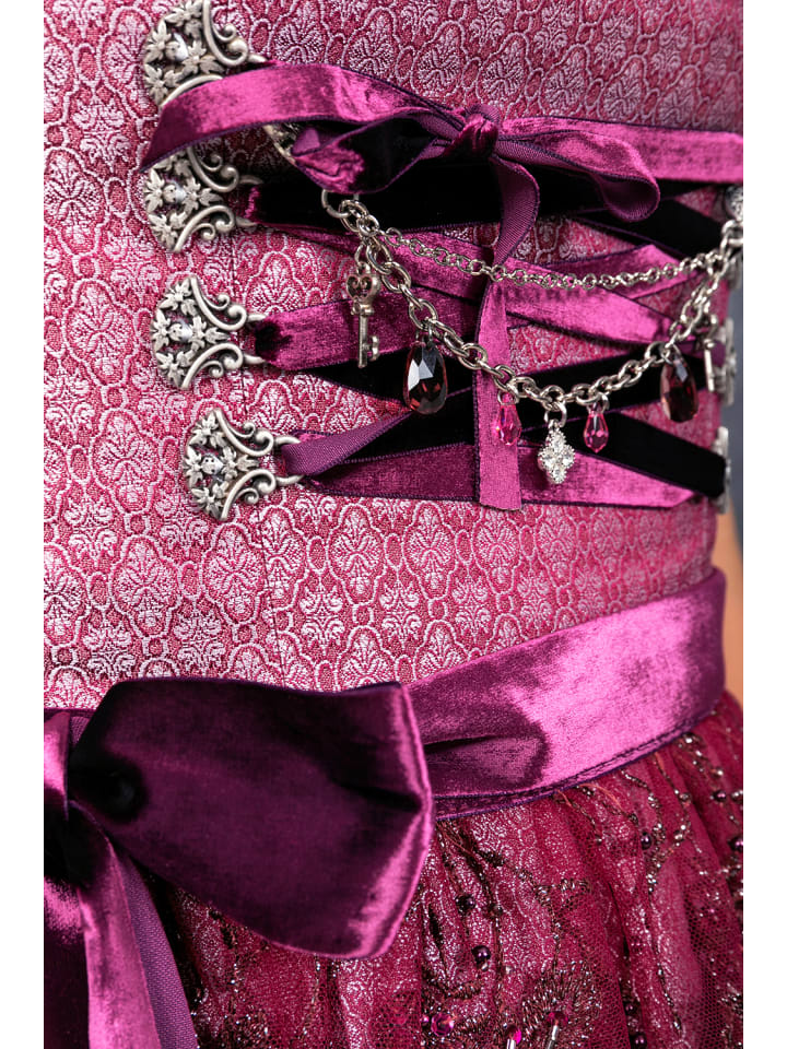 Edelnice Midi Dirndl Juliette in lila günstig kaufen