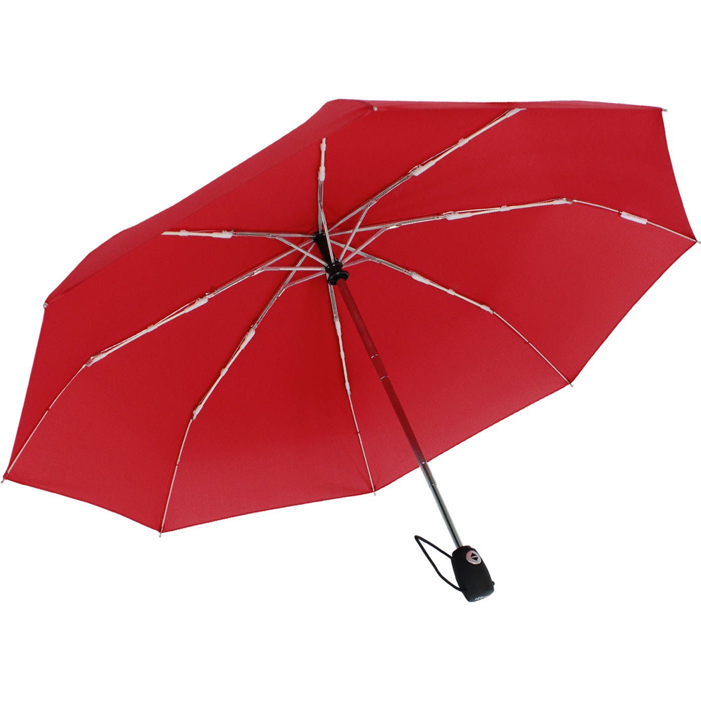 iX-brella Taschenregenschirm leichter moderner Schirm mit Auf-Zu-Automatik, farbenfroh