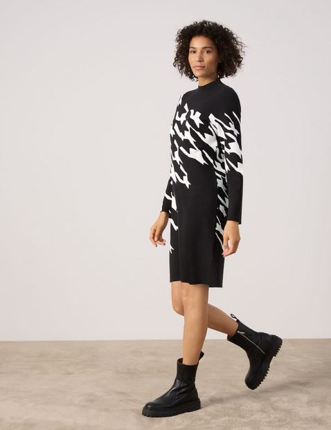 Strickkleid mit Jacquard-Muster