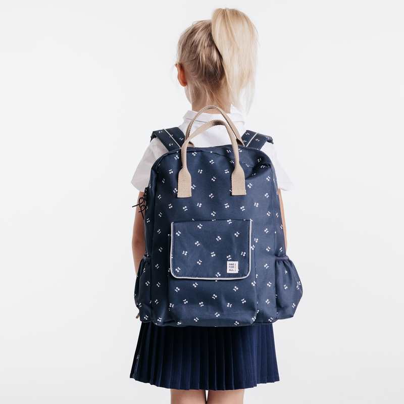 Sac à dos déperlant spécial rentrée des classes bleu fille
