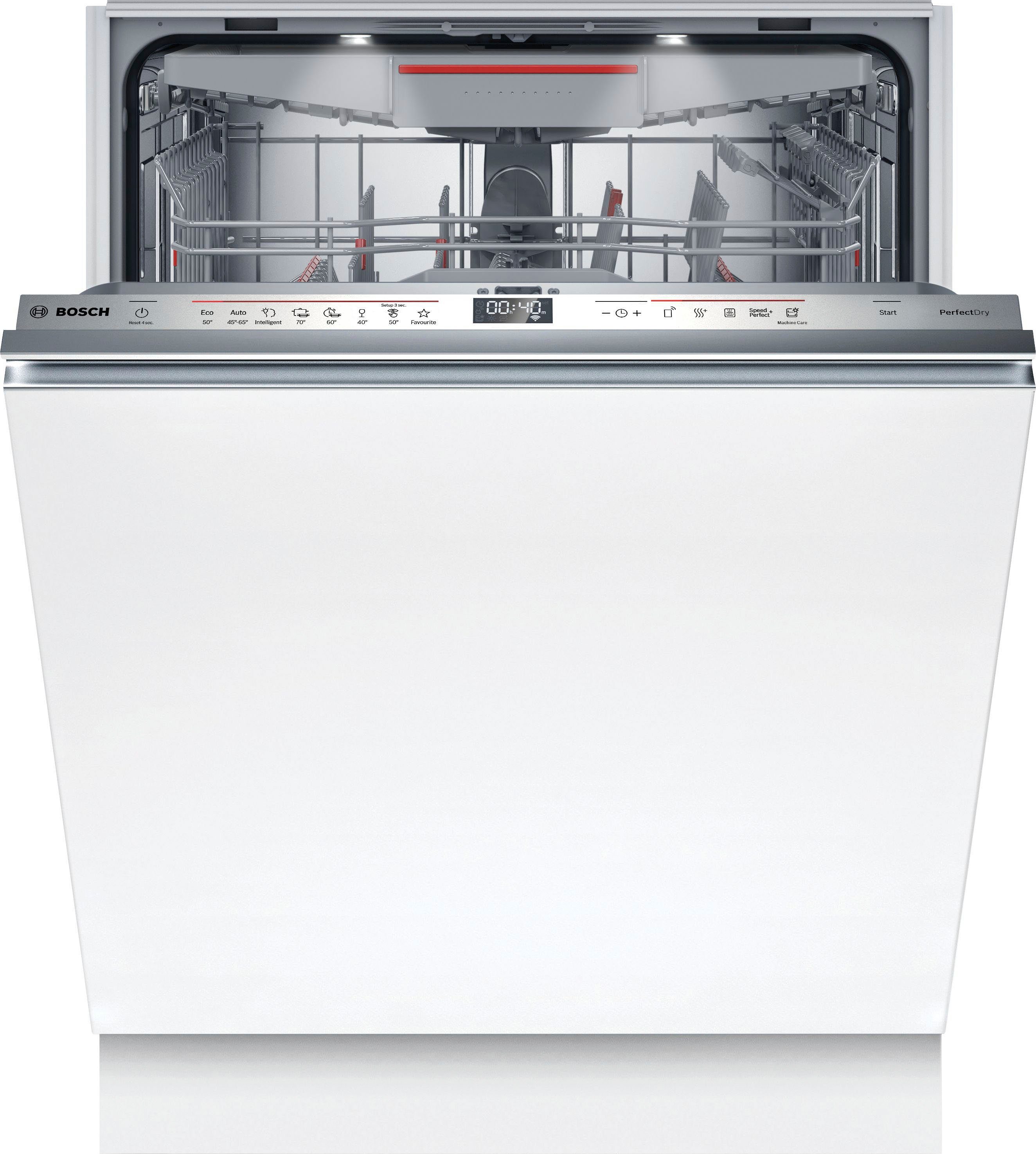 BOSCH vollintegrierbarer Geschirrspüler Serie 6, SMV6ZCX16E, 14 Maßgedecke