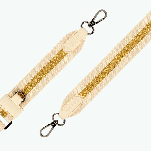 Hamilton cream shoulder strap
